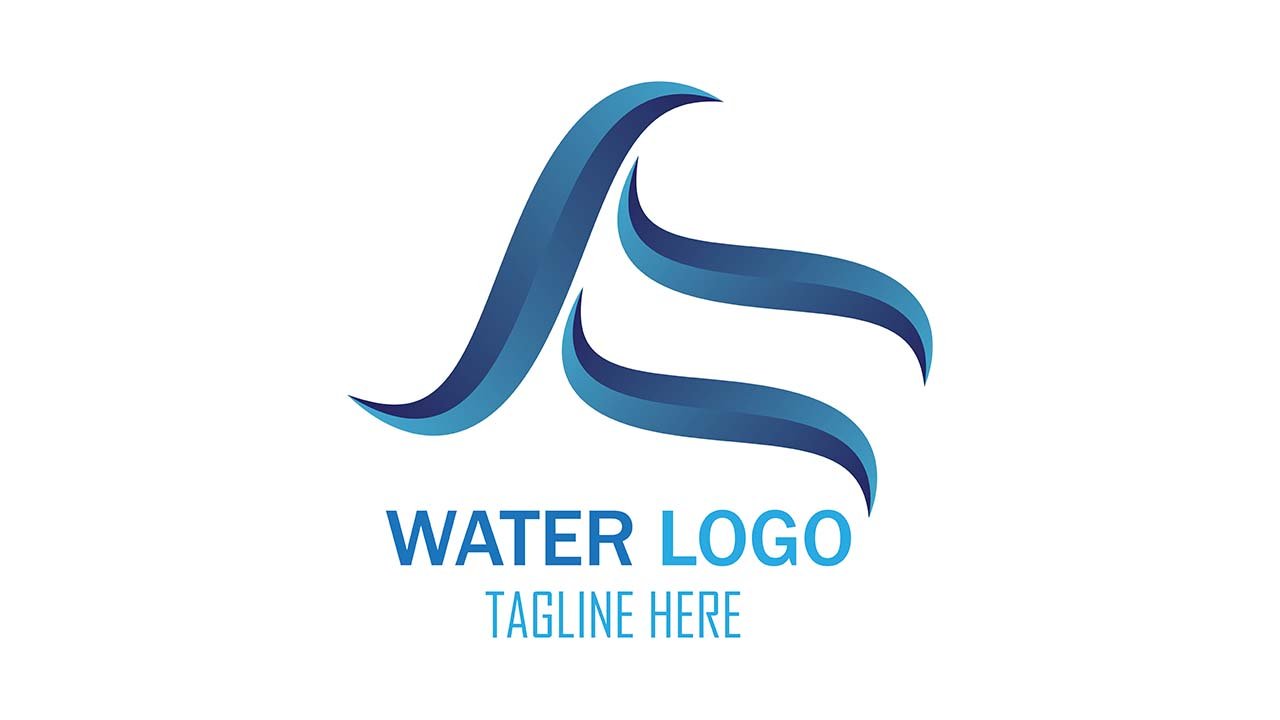 Water Shape Style Logo Style - Ai File Free Download