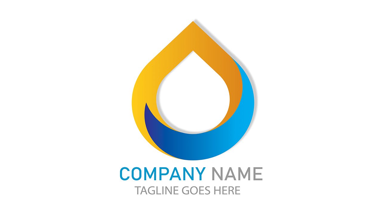 Abstract Water Drop Logo - Ai File Free Download
