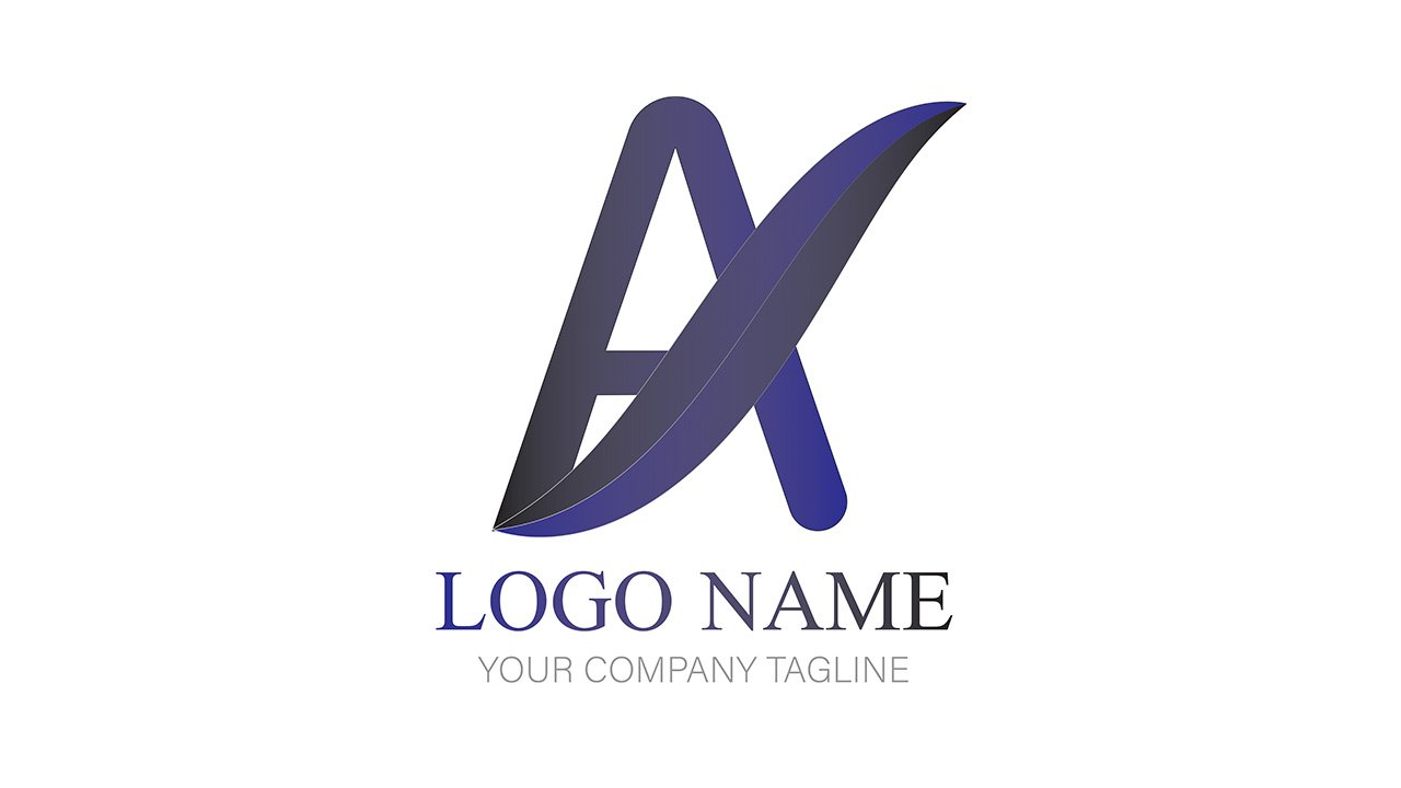 Gradient A Logo - Ai File Free Download