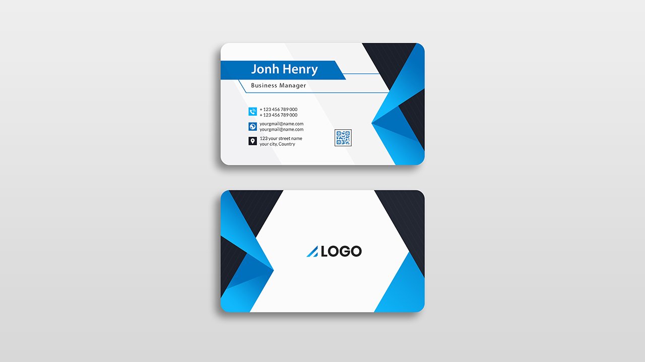 Professional business card design – PSD Free Download