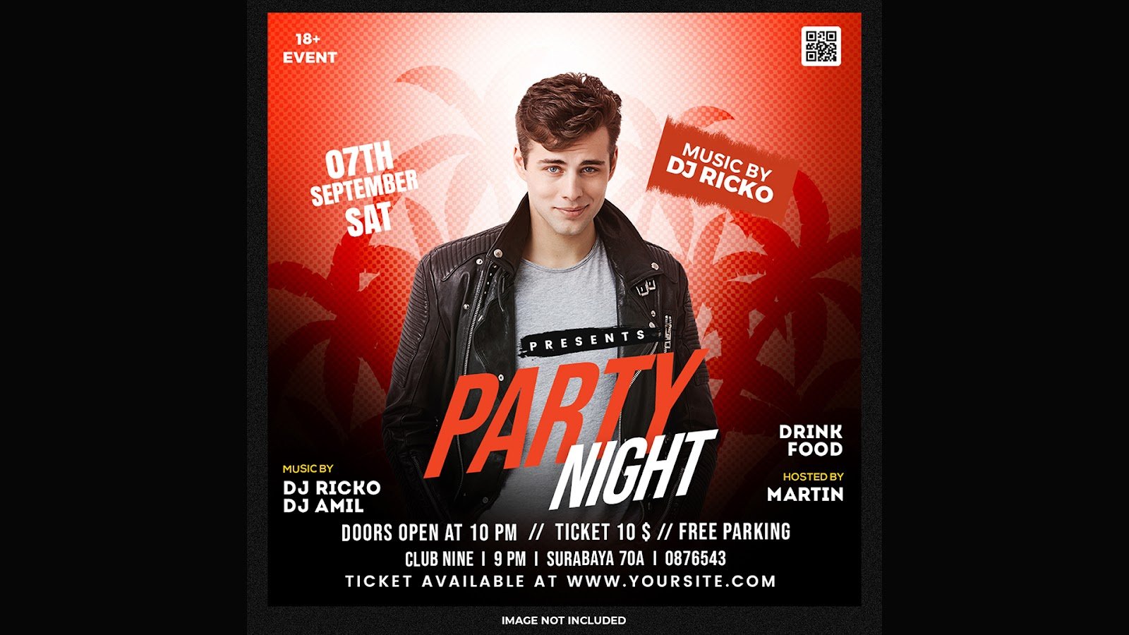 Party social media template – PSD Free Download