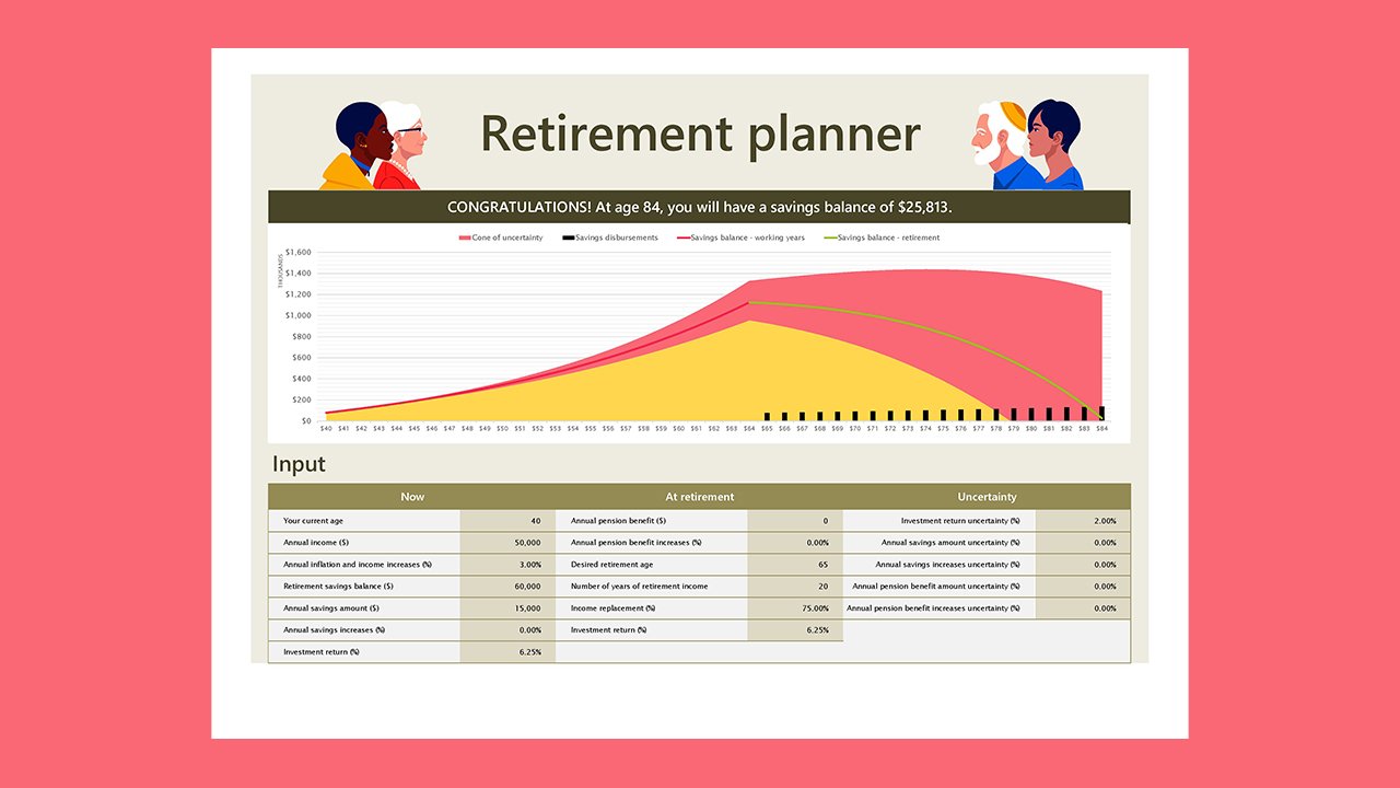 Retirement planner - Excel Templates Free Download