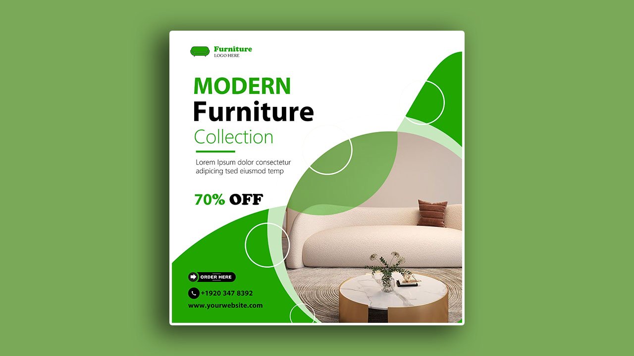 Furniture Promotion – PSD File Free Download
