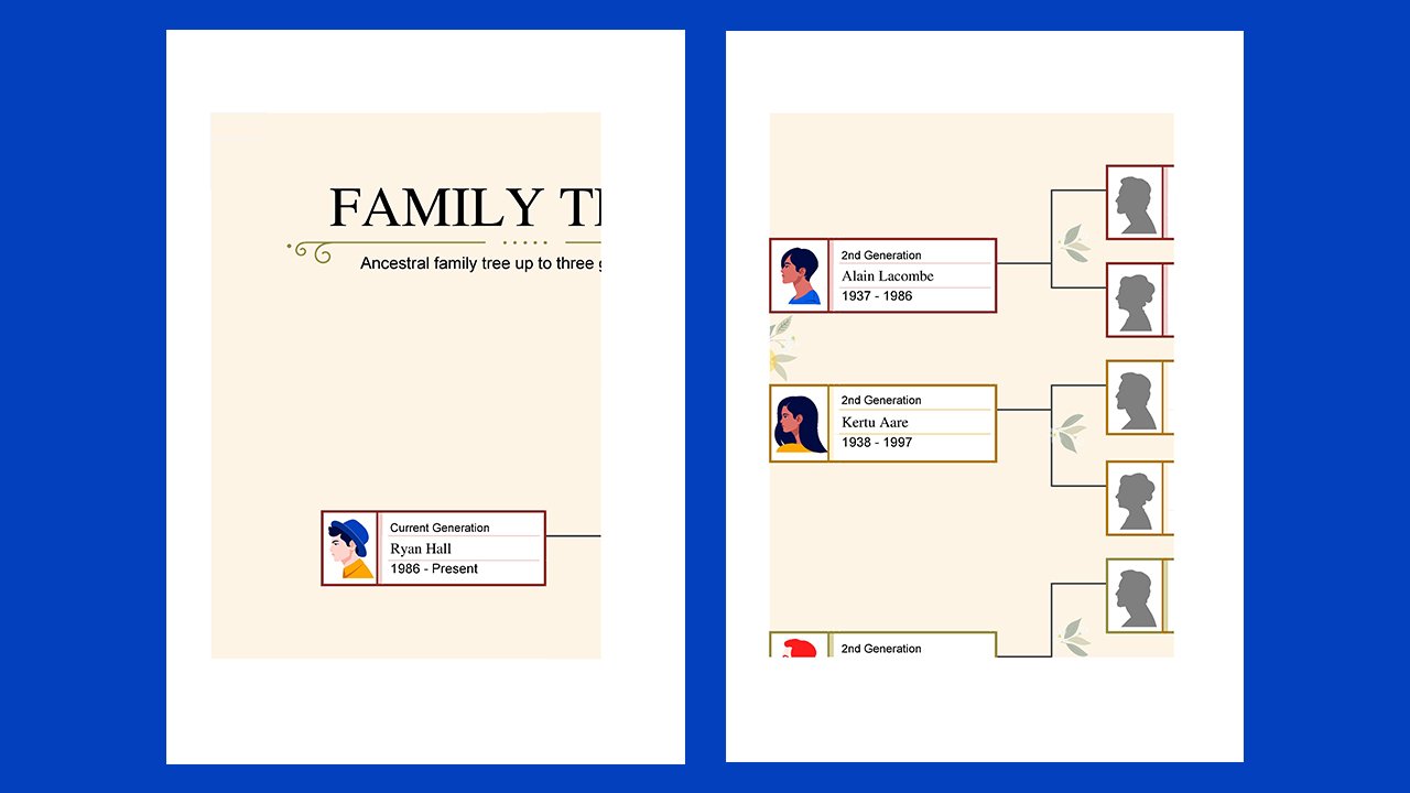 Photo family tree - Excel Templates Free Download