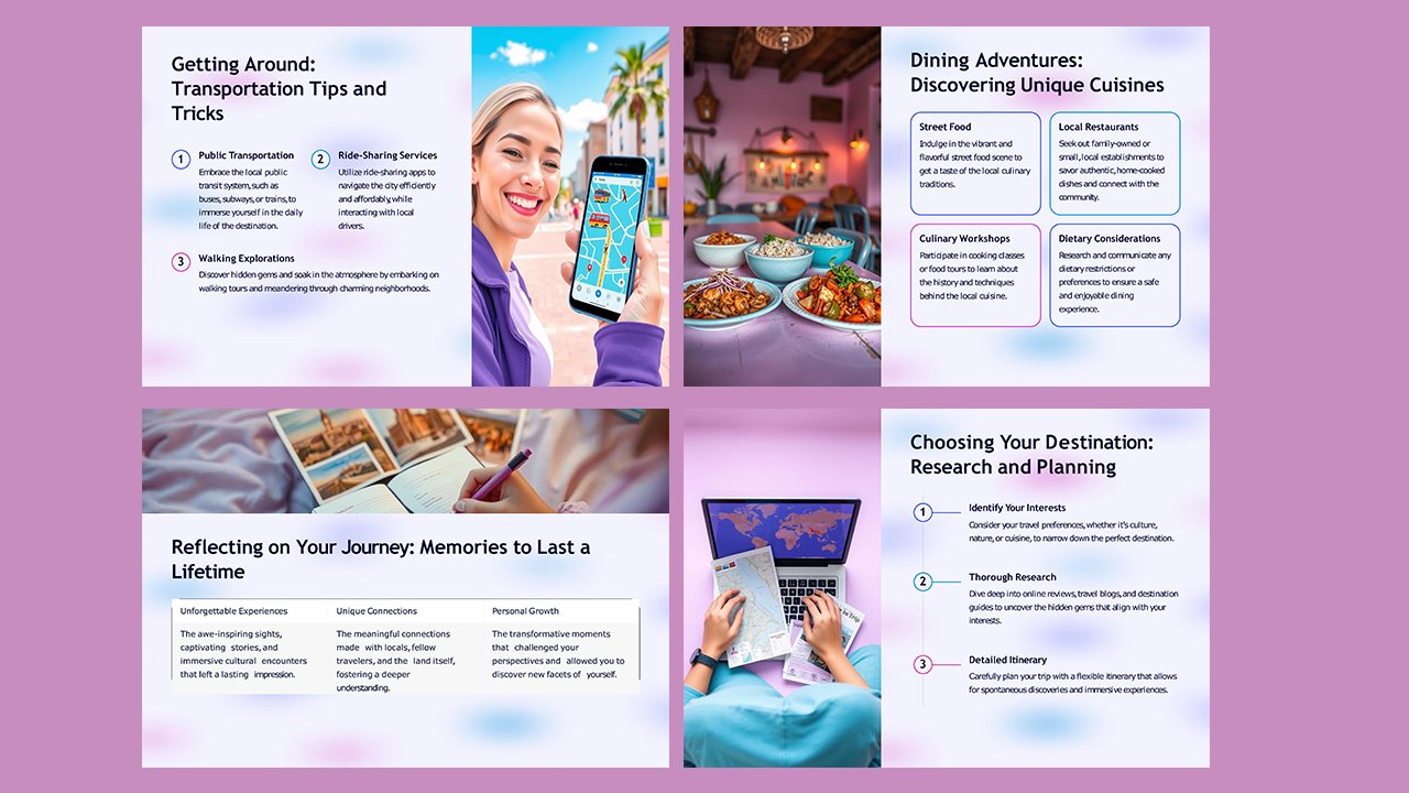 Free Travel Guide Concept Slides themes and PowerPoint templates - Microsoft Powerpoint Templates Free Download