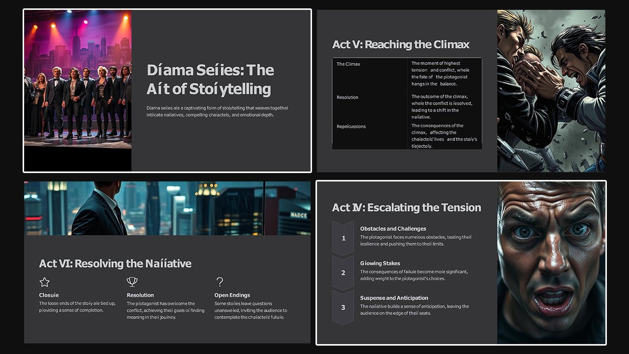 Free Drama Series Concept Slides themes and PowerPoint templates - Microsoft Powerpoint Templates Free Download