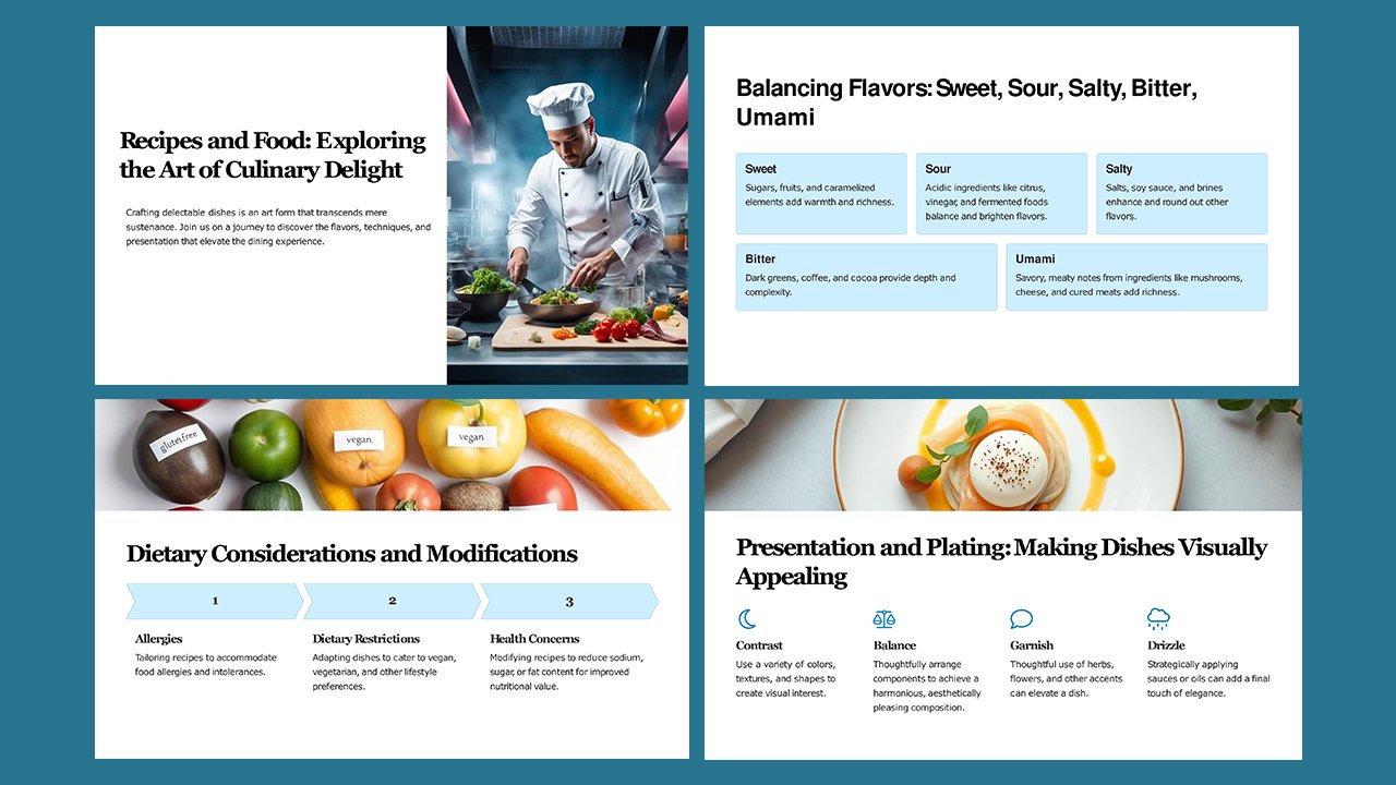 Free Recipes and Food Concept Slides themes and PowerPoint templates - Microsoft Powerpoint Templates Free Download