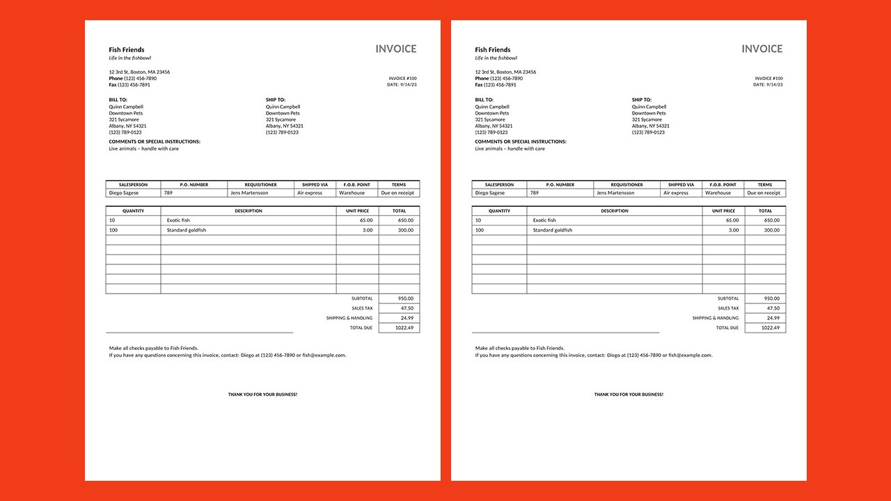 Free Sales invoice Concept Word document templates - Microsoft Word Templates Free Download