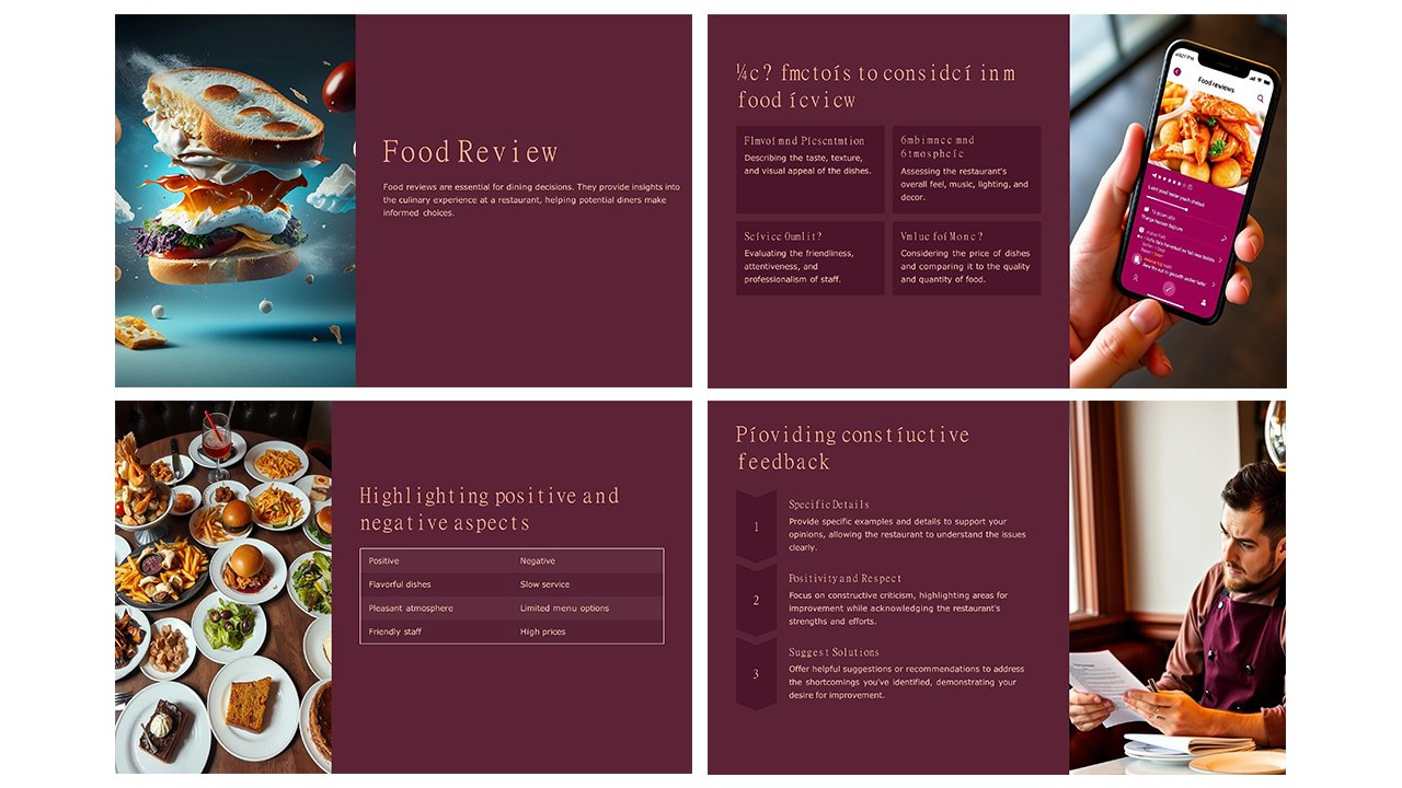 Free Food Review Concept Slides themes and PowerPoint templates - Microsoft Powerpoint Templates Free Download