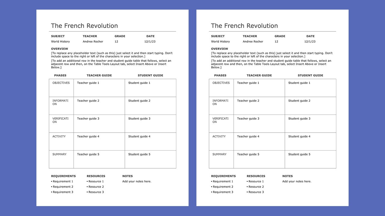 Free Basic lesson plan Concept Word document templates - Microsoft Word Templates Free Download