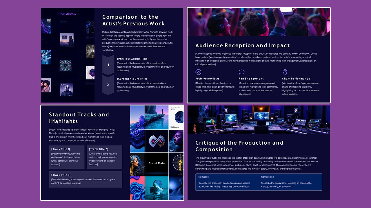 Free Music Review Concept Slides themes and PowerPoint templates - Microsoft Powerpoint Templates Free Download