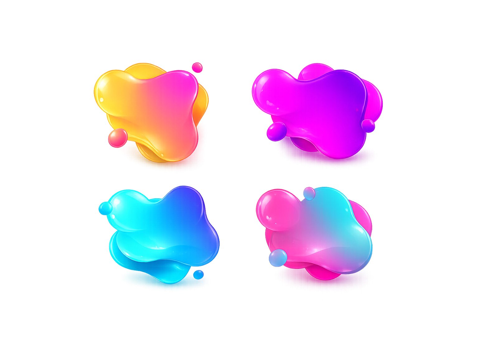 Free Download Abstract Shapes PNG for Infographics – Stylish & Editable Design Assets